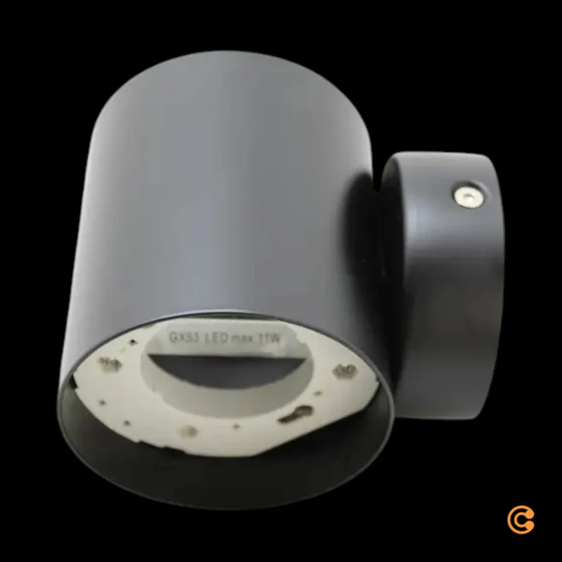 B-Ware Lindby Wandlampe Wandleuchte LED Lampe Fassung oben unten schwarz