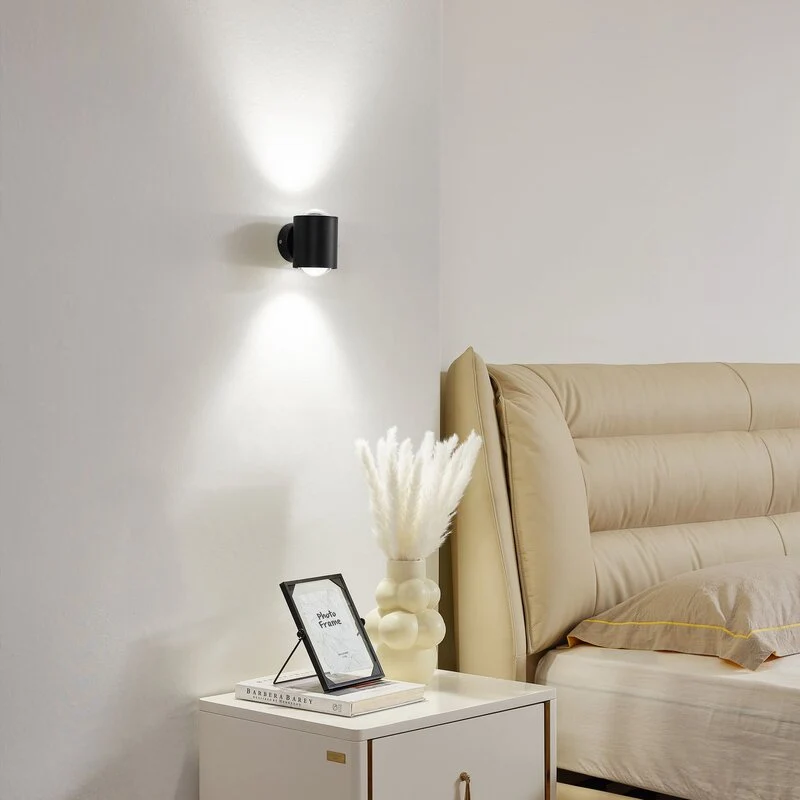 B-Ware Lindby Wandlampe Wandleuchte LED Lampe Fassung oben unten schwarz