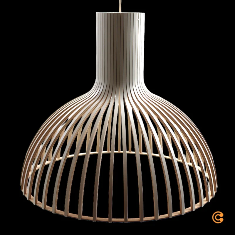 B-Ware Secto Victo 4250 Pendelleuchte Deckenlampe Hängeleuchte Ø 56 x H 48 cm weiß