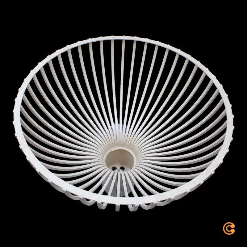 B-Ware Secto Victo 4250 Pendelleuchte Deckenlampe Hängeleuchte Ø 56 x H 48 cm weiß