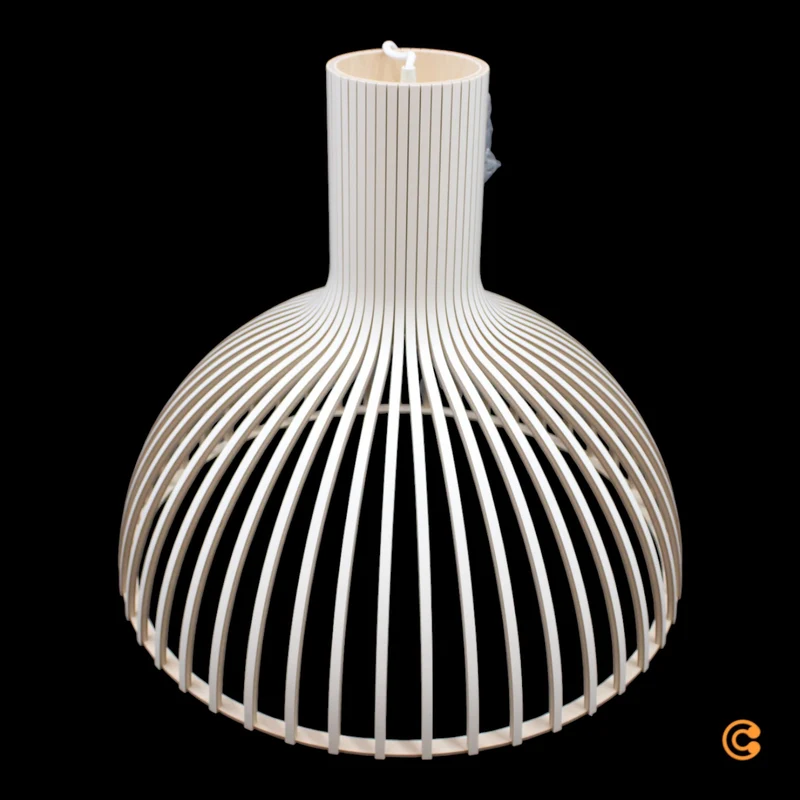 B-Ware Secto Victo 4250 Pendelleuchte Deckenlampe Hängeleuchte Ø 56 x H 48 cm weiß