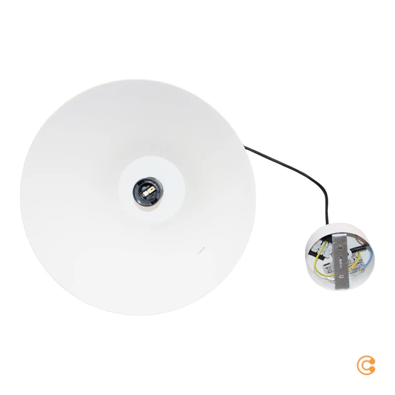 B-Ware Euluna Hängeleuchte Pendelleuchte Lampe weiß Ø 28cm einflammig E27 Metall