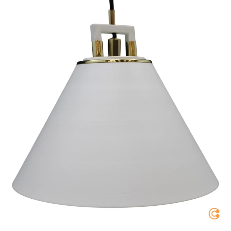 B-Ware Euluna Hängeleuchte Pendelleuchte Lampe weiß Ø 28cm einflammig E27 Metall