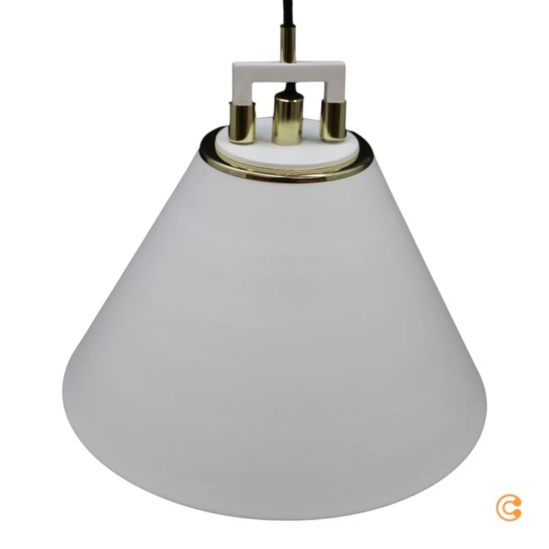 B-Ware Euluna Hängeleuchte Pendelleuchte Lampe weiß Ø 28cm einflammig E27 Metall