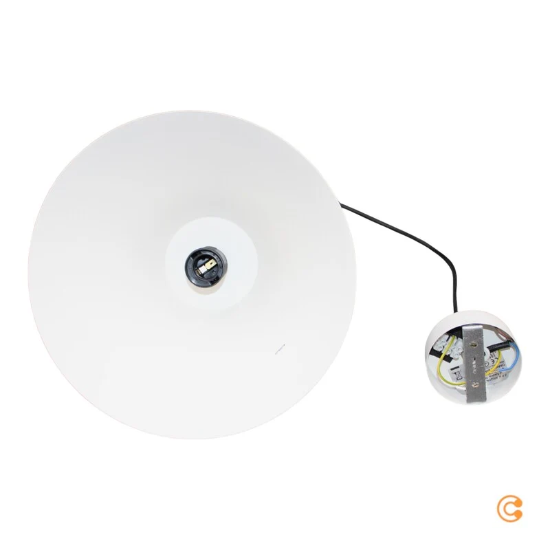 B-Ware Euluna Hängeleuchte Pendelleuchte Lampe weiß Ø 28cm einflammig E27 Metall