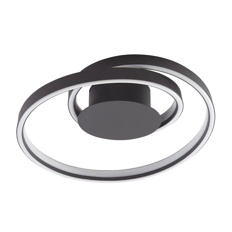 B-Ware Lindby Deckenleuchte Deckenlampe LED Erlinik Schritt dimmbar schwarz