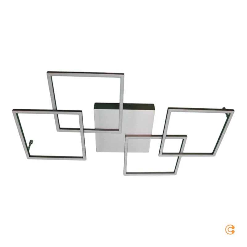 B-Ware Paul Neuhaus Deckenleuchte Deckenlampe LED Inigo Stahl dimmbar vierflammig Memor