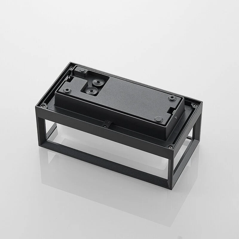 B-Ware Lucande Wandleuchte Außenleuchte LED Lampe Wandlampe dunkelgrau Glas IP65253