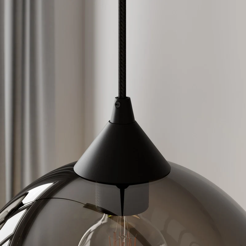 B-Ware Lindby Marla Pendelleuchte Hängelampe Deckenlampe 3flg E27 rauchgrau SIEHE TEXT