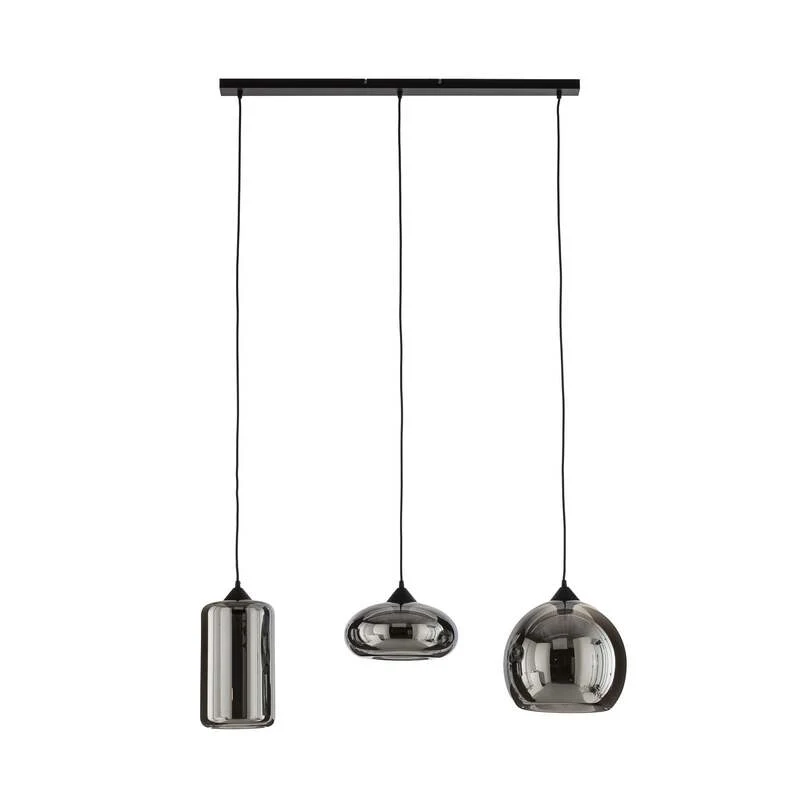 B-Ware Lindby Marla Pendelleuchte Hängelampe Deckenlampe 3flg E27 rauchgrau SIEHE TEXT