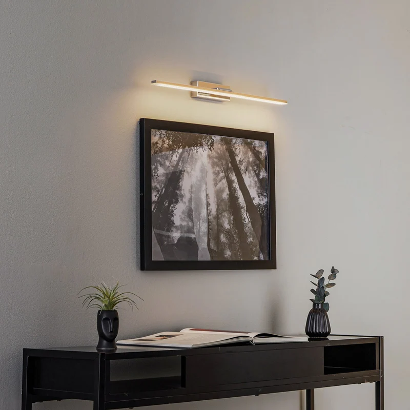 B-Ware MCJ Miroir LED Wandleuchte Spiegelleuchte Badezimmerleuchte chrom 60 cm 3000K
