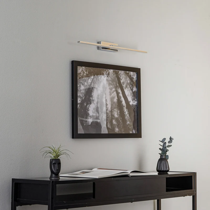 B-Ware MCJ Miroir LED Wandleuchte Spiegelleuchte Badezimmerleuchte chrom 60 cm 3000K