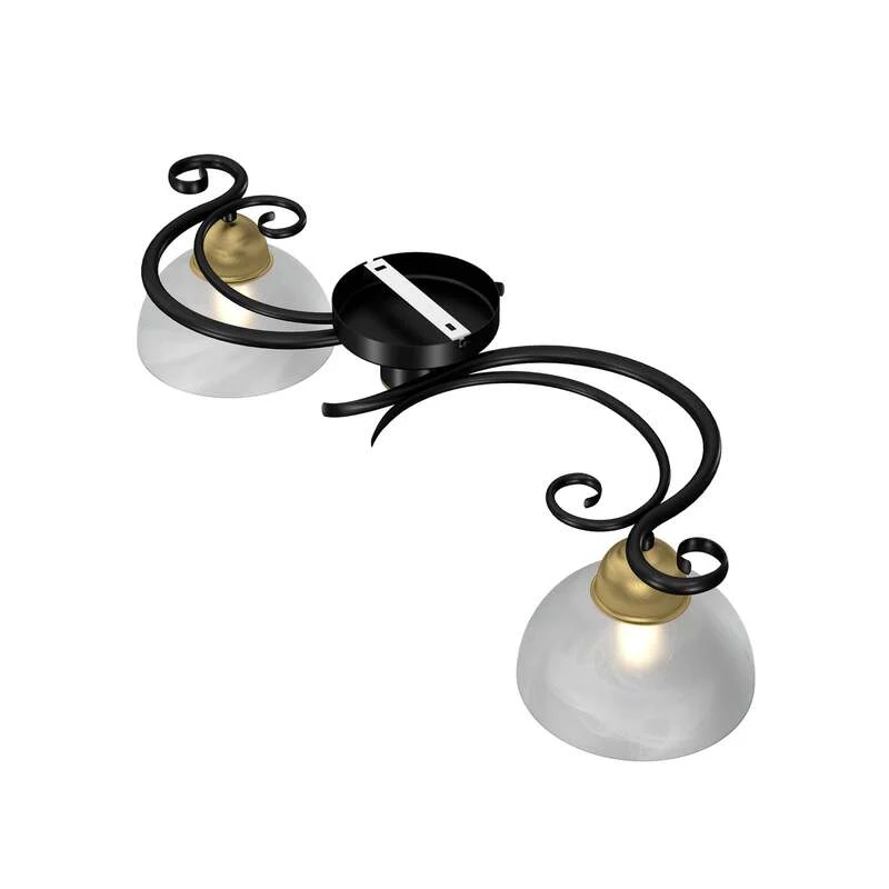 B-Ware Euluna Deckenlampe Flora Hängeleuchte Lampe 2 Glasschirme SIEHE TEXT/FOTO