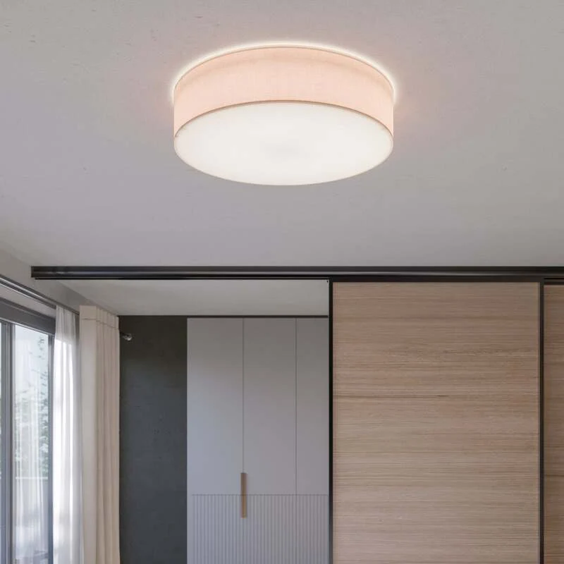 B-Ware Euluna Deckenlampe Rondo Deckenlampe Deckenlicht E27 beige Ø 60 cm SIEHE TEXT