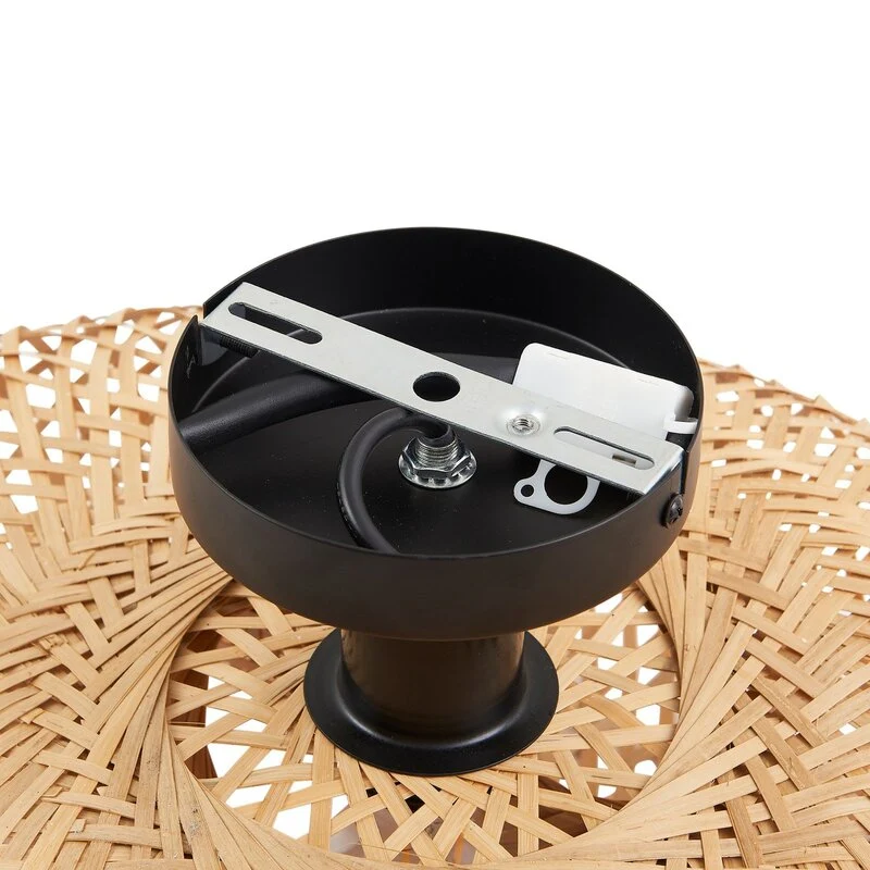 B-Ware Lindby Deckenleuchte Eleane Bambus natur Ø50cm Deckenlampe Lampe SIEHE TEXT/FOTO