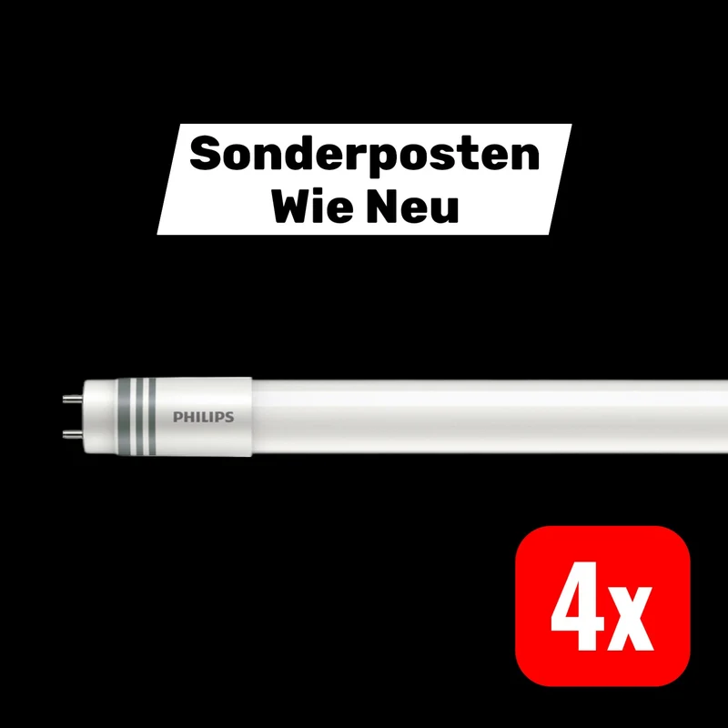 B-Ware Philips Lighting LED Röhrenform Leuchtmittel T8 18W Ø x L 28x1214mm 4 STÜCK