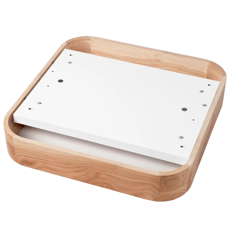B-Ware Envostar Gaspar Deckenleuchte Lampe Holz eckig 45x45 cm Deckenlampe Lampe Spot