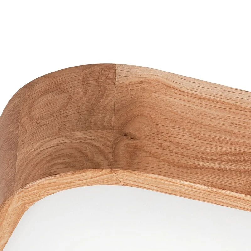 B-Ware Envostar Gaspar Deckenleuchte Lampe Holz eckig 45x45 cm Deckenlampe Lampe Spot