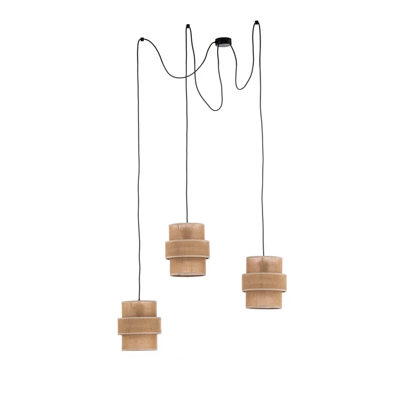 B-Ware TK Lighting Hängeleuchte Pendelleuchte Calisto Jute 3-flammig SIEHE TEXT/FOTO