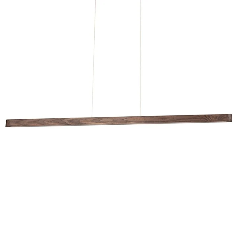 B-Ware Envostar Pendelleuchte Hängelampe LED Lineo Kiefer dunkel Holz Touchdimmer 13312