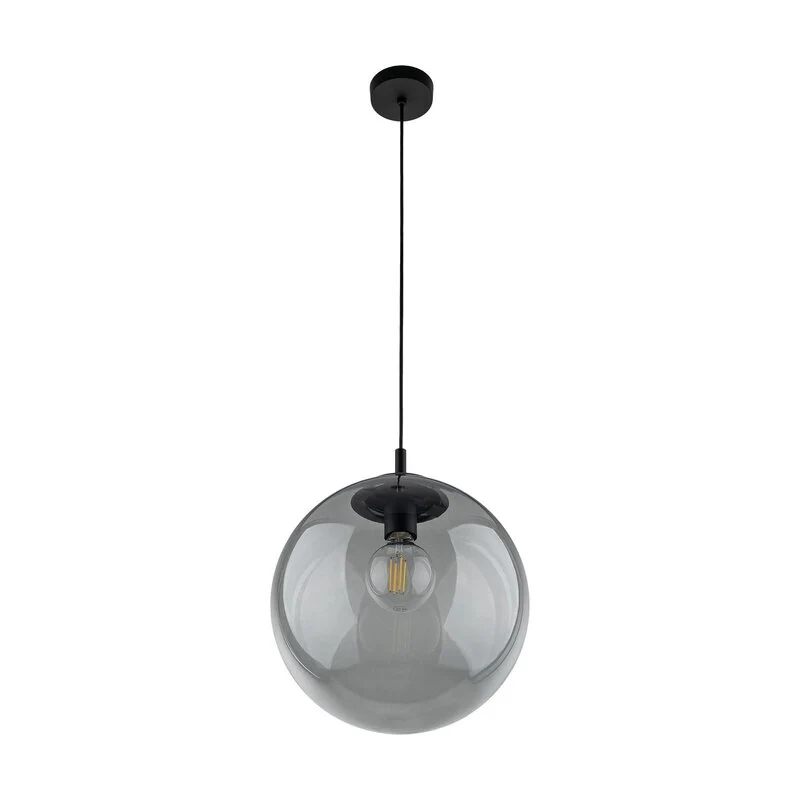 B-Ware Hängeleuchte Esme Glas grafit-transparent, 1-flg. Ø 35 cm SIEHE TEXT/FOTO628