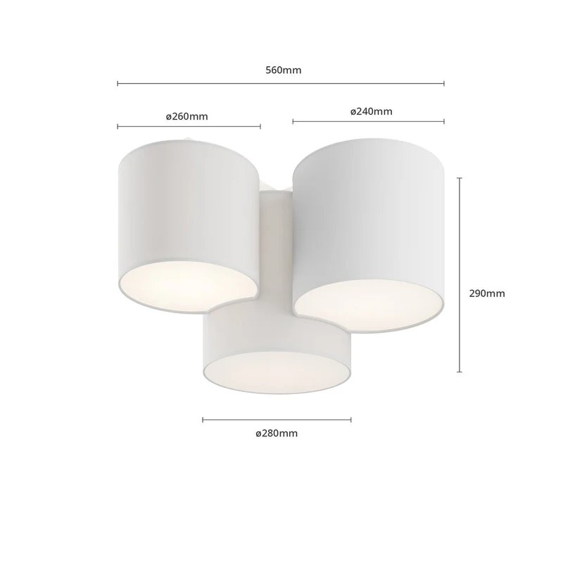 B-Ware Euluna Deckenlampe Deckenleuchte Lampe Leuchte Mona LED SIEHE TEXT/FOTO