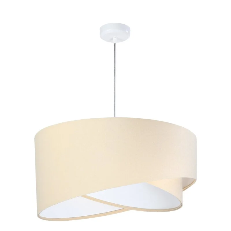 B-Ware Euluna Pendelleuchte Vivien zweifarbig beige/weiß Pendelleuchte Deckenlampe L637
