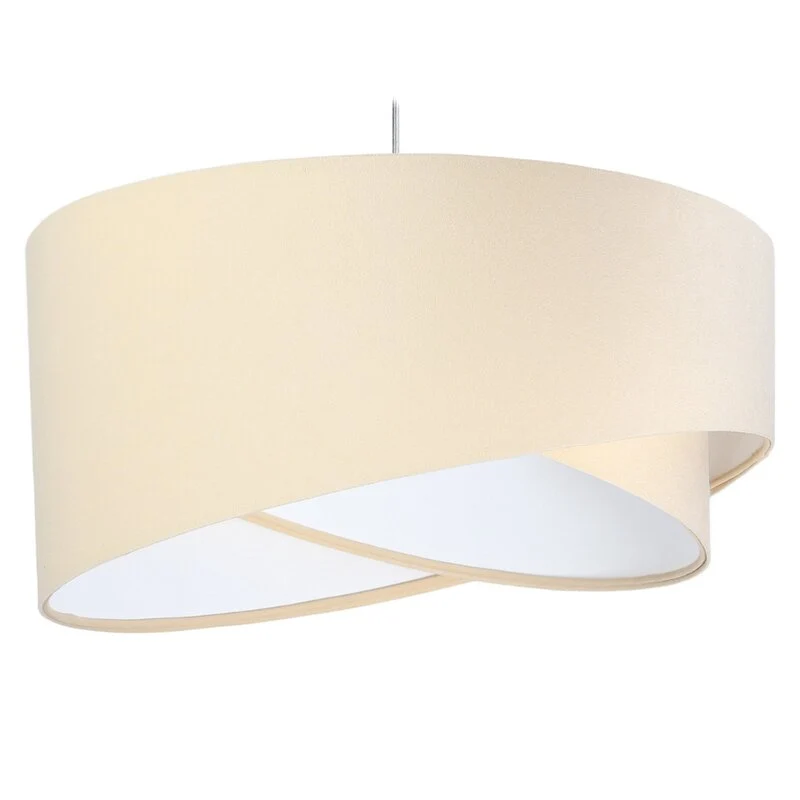 B-Ware Euluna Pendelleuchte Vivien zweifarbig beige/weiß Pendelleuchte Deckenlampe L637