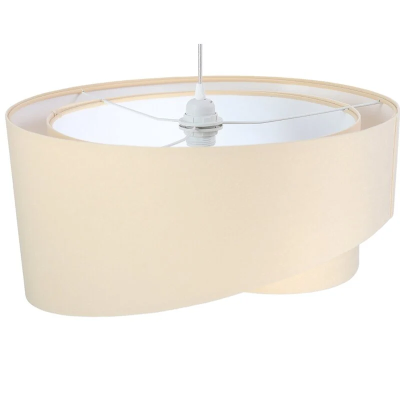 B-Ware Euluna Pendelleuchte Vivien zweifarbig beige/weiß Pendelleuchte Deckenlampe L637