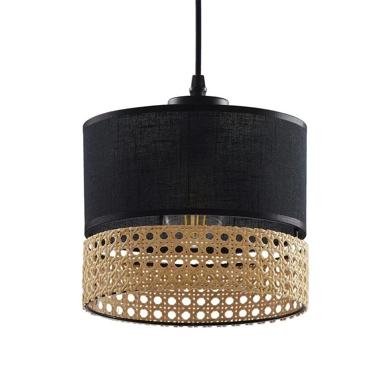 B-Ware TK Lighting Hängelampe Pendelleuchte PAGLIA Lampe Innen Beige Schwarz Modern
