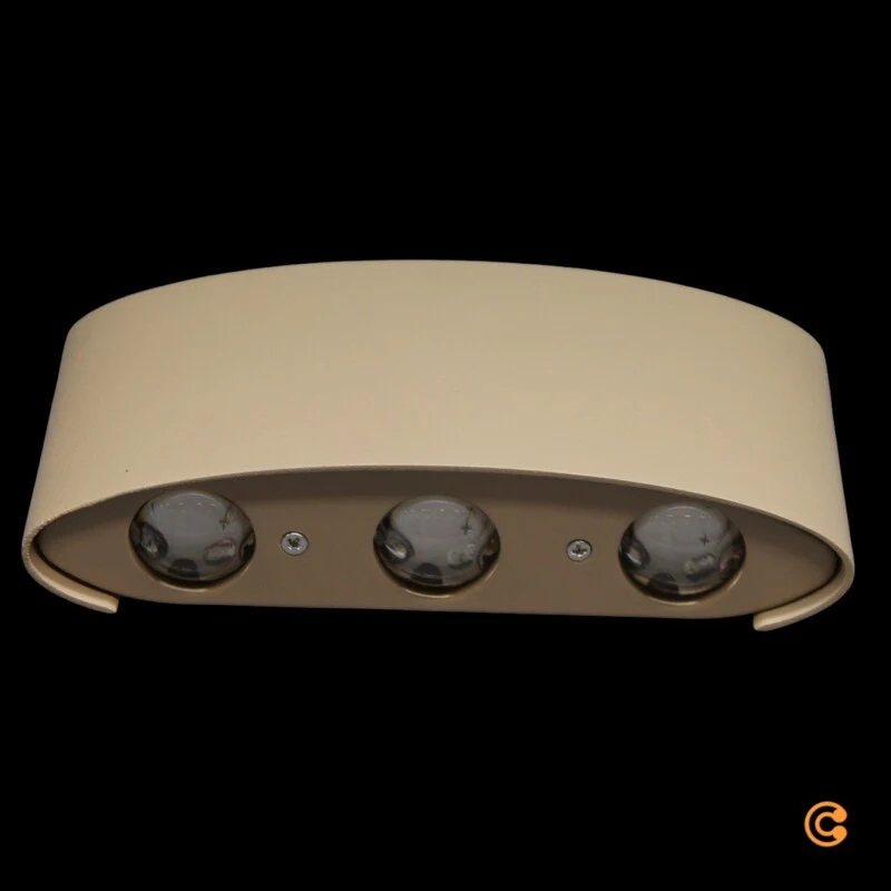 B-Ware Paul Neuhaus Außenwandleuchte Wandlampe LED Lampe Carlo 17 cm sand Aluminium