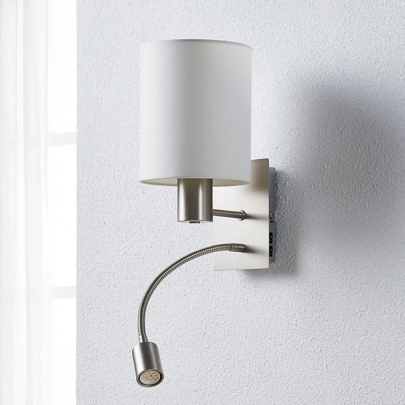 B-Ware Lindby StoffWandleuchte Shajan LED-Leselicht Wandleuchte Bilderleuchte Leselampe