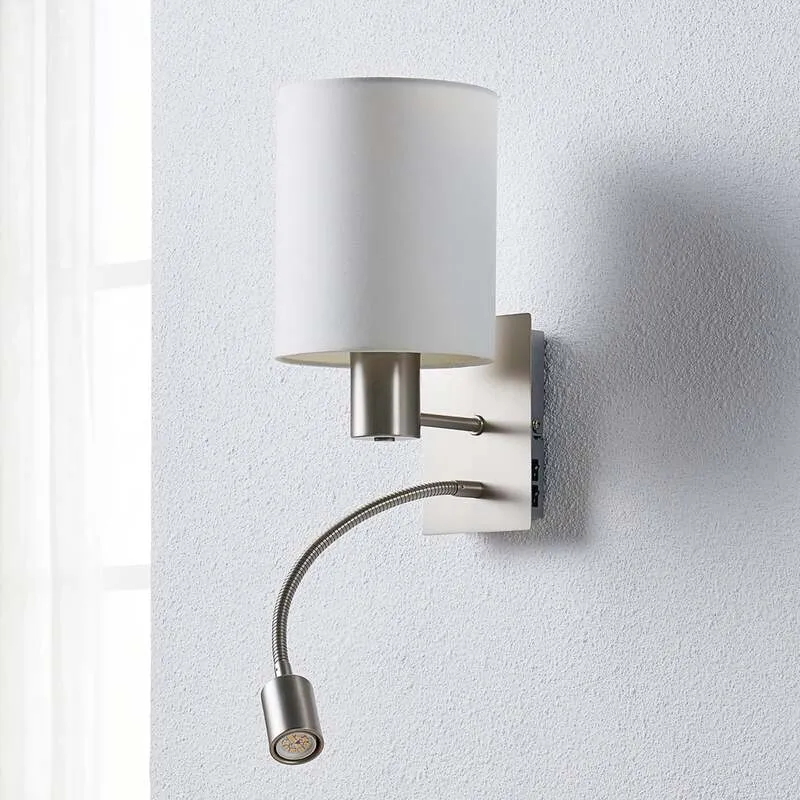 B-Ware Lindby StoffWandleuchte Shajan LED-Leselicht Wandleuchte Bilderleuchte Leselampe
