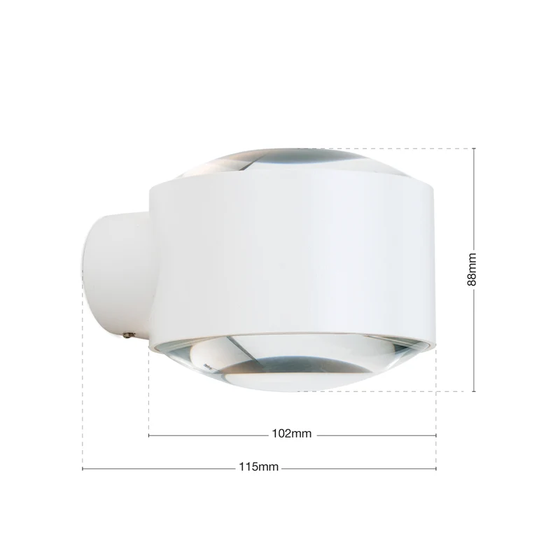 B-Ware ORION LED Außenwandlampe Wandbeleuchtung Tatra weiß Aluminium 11W IP65 dimmbar