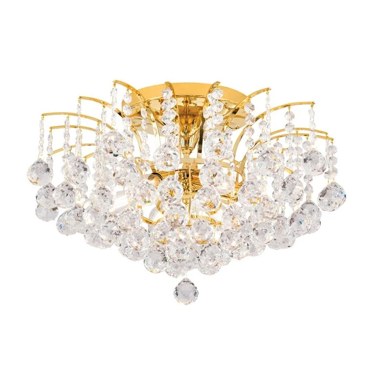 B-Ware ORION Deckenleuchte Lampe LENNARDA 24 Karat vergoldet gold SIEHE TEXT/FOTO