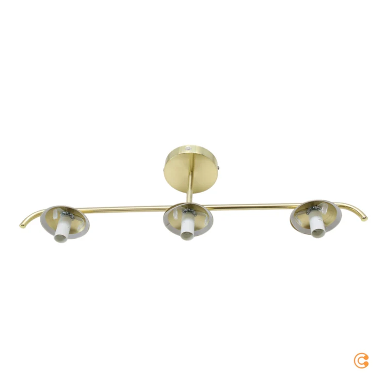 B-Ware Nordlux Deckenleuchte Lampe Grant Messing dreiflammig E14 Metall Glas dimmbar