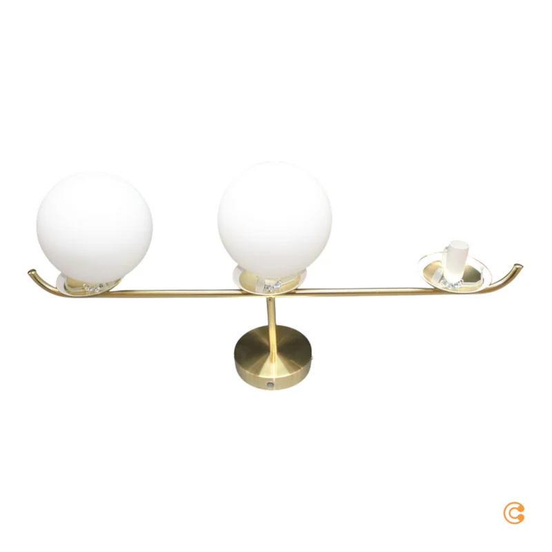 B-Ware Nordlux Deckenleuchte Lampe Grant Messing dreiflammig E14 Metall Glas dimmbar