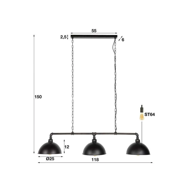B-Ware Zijlstra Hängeleuchte Vanderbrock dreiflammig Deckenlampe Lampe SIEHE TEXT/FOTO