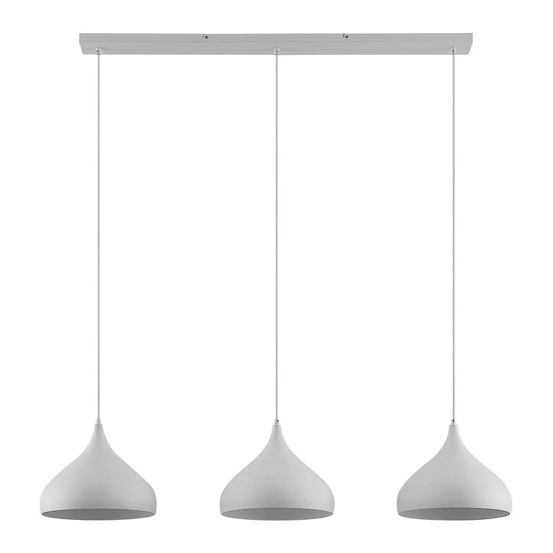 B-Ware Lindby Elamira Pendelleuchte Deckenlampe Hängeleuchte Deckenlicht E27 3-flg weiß