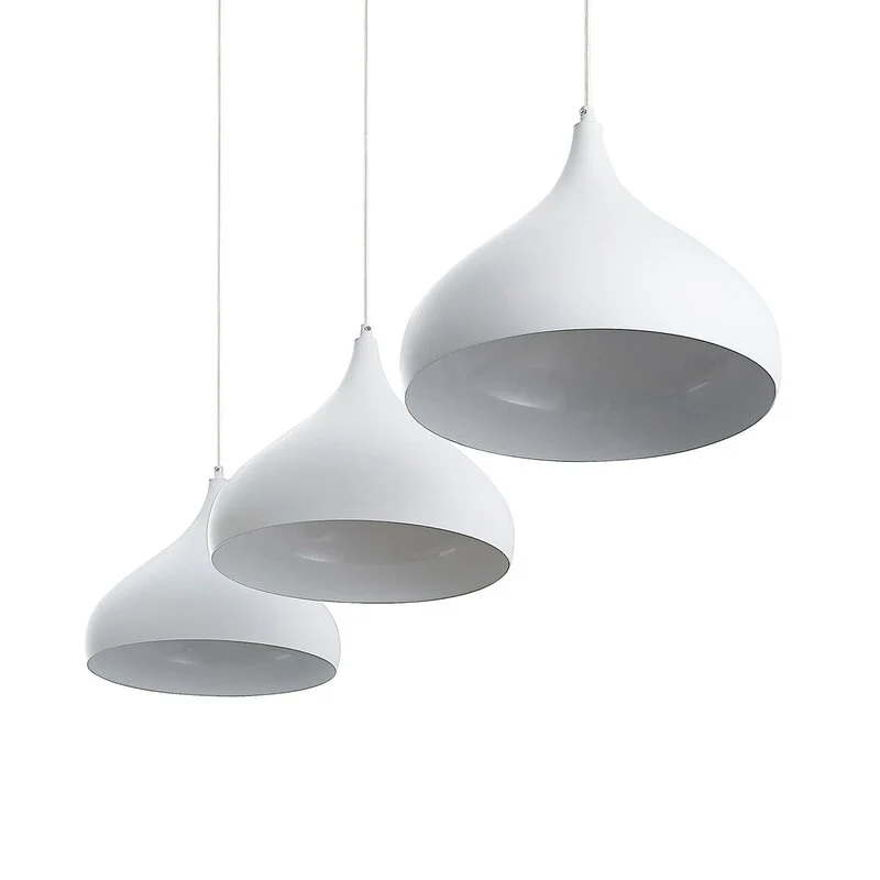 B-Ware Lindby Elamira Pendelleuchte Deckenlampe Hängeleuchte Deckenlicht E27 3-flg weiß
