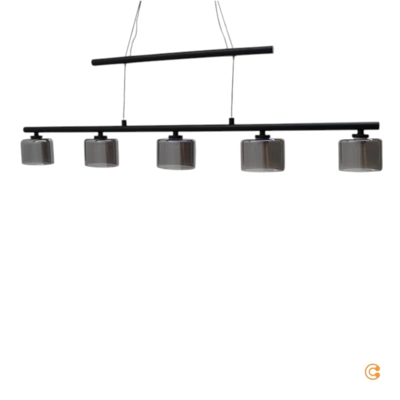 B-Ware Paul Neuhaus Pendelleuchte Hängeleuchte LED Hydra Glas schwarz Esstisch Beleu411