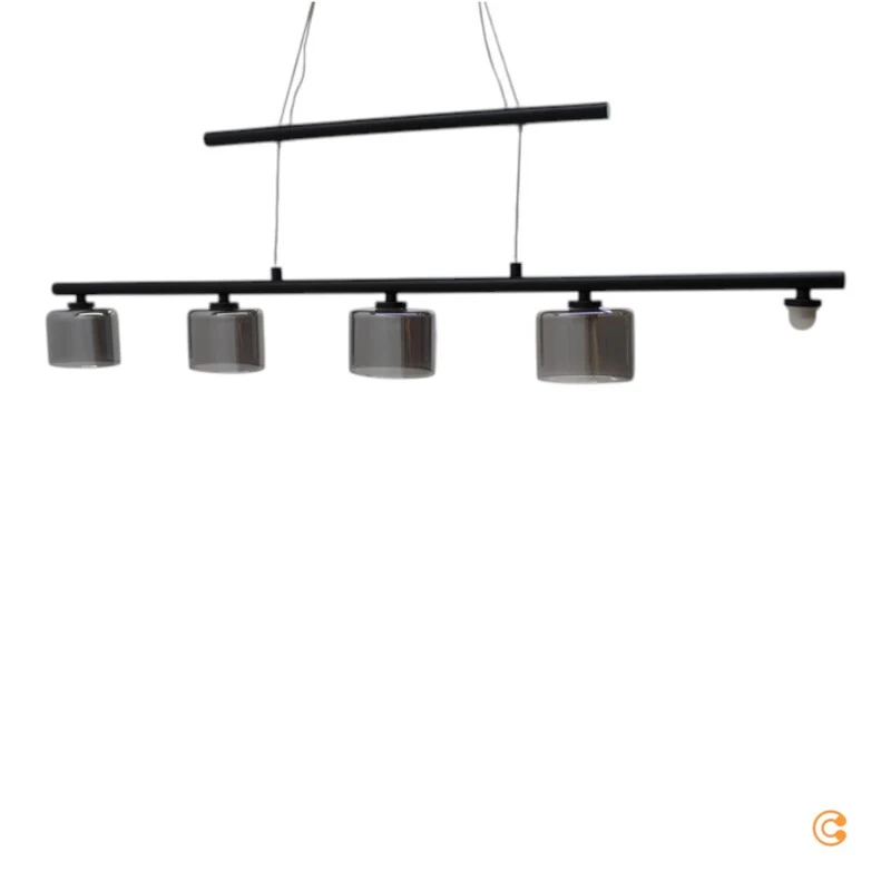 B-Ware Paul Neuhaus Pendelleuchte Hängeleuchte LED Hydra Glas schwarz Esstisch Beleu411