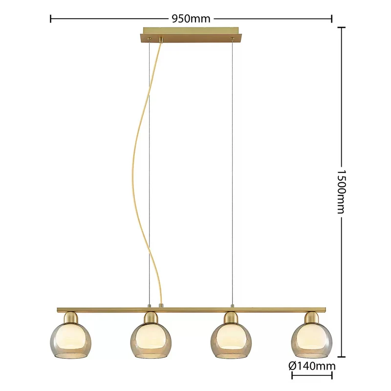 B-Ware Lucande Mylah Hängelampe Pendelleuchte Deckenleuchte Lampe Leuchte Deckenlampe