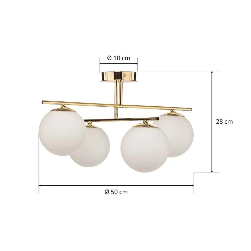 B-Ware Deckenleuchte Aurora gold Deckenlampe Lampe Wohnzimmerleuchte SIEHE TEXT/FOTO883