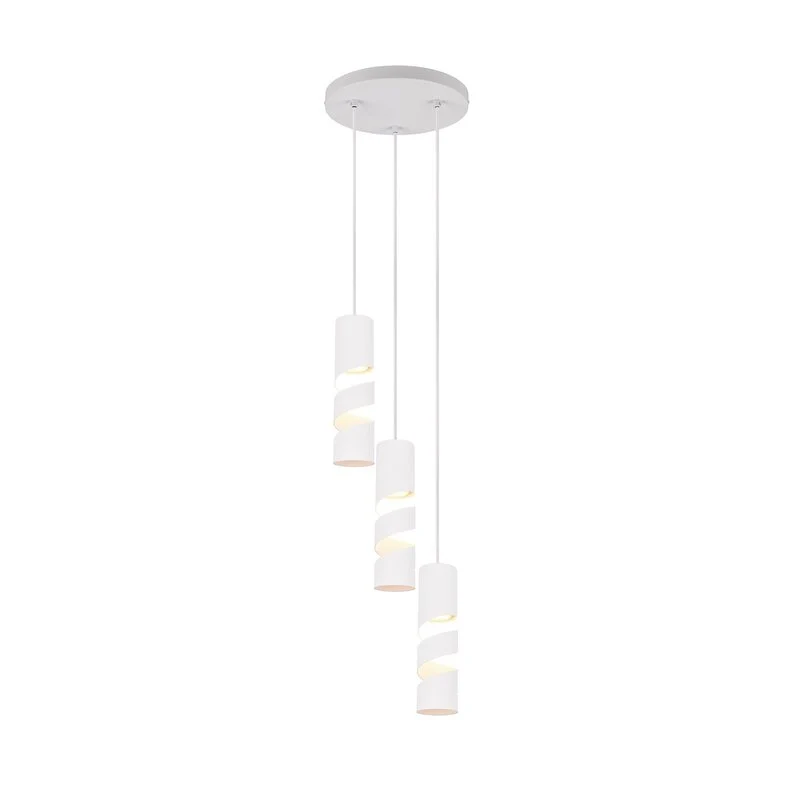 B-Ware TRIO Stream Hängeleuchte Pendelleuchte Lampe weiß Metall GU10 3 flammig Ø 28 cm