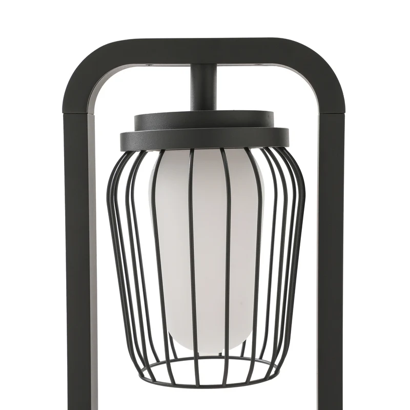 B-Ware Lucande Wegeleuchte Chandan LED Gartenleuchte dimmbar anthrazit 90cm Aluminium