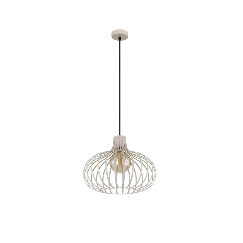 B-Ware Globo Hängeleuchte Mateo LED Pendelleuchte dimmbar sandfarben Metall Ø40cm