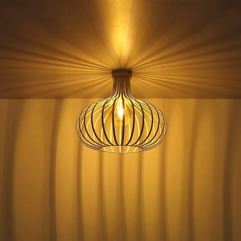 B-Ware Globo Hängeleuchte Mateo LED Pendelleuchte dimmbar sandfarben Metall Ø40cm