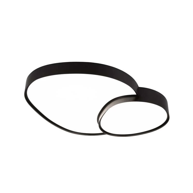 B-Ware TRIO LIGHTING Deckenleuchte Rise LED Lampe dimmbar schwarz 77x63cm CCT 5300Lumen