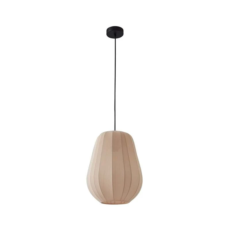 B-Ware Lindby Hängeleuchte Helin beige Ø 30 cm Stoff Deckenlampe Deckenleuchte Lampe